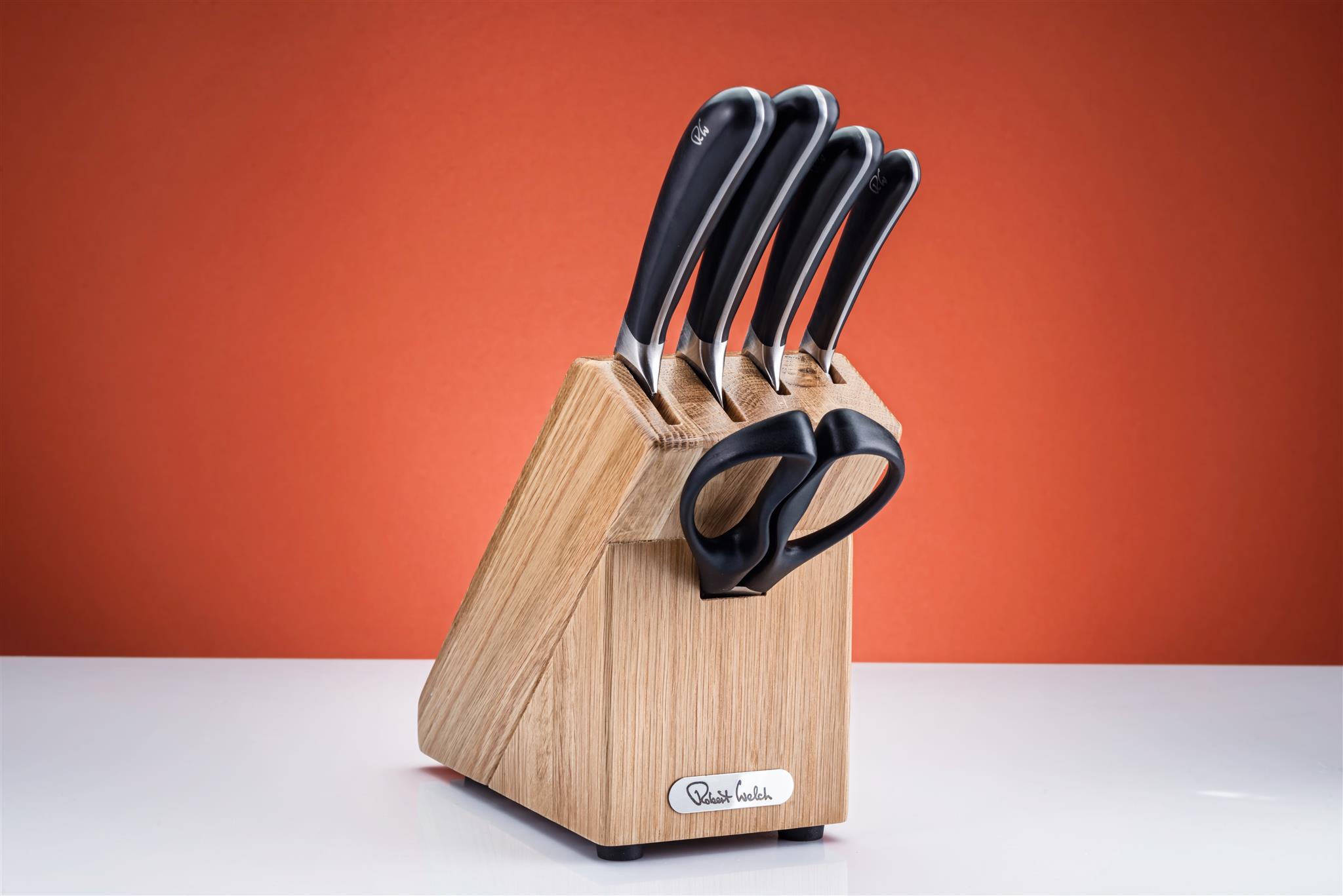 Купить Набор ножей на деревянной подставке, 6 предметов Robert Welch (Роберт Уэлш)